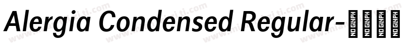 Alergia Condensed Regular字体转换